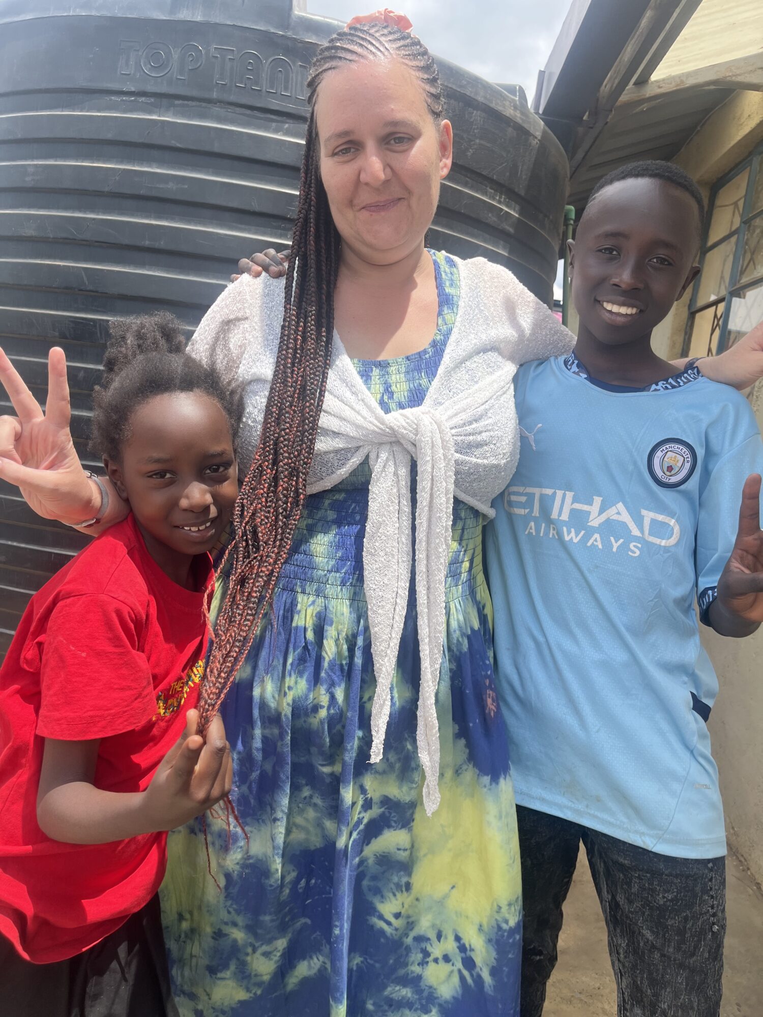 CEO Sarah Woods with two Future Stars children